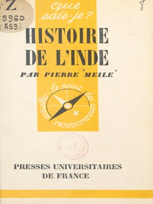 cover image of Histoire de l'Inde
